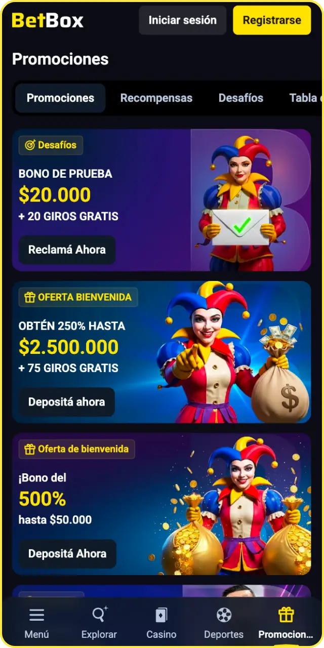 Consigue un excelente bono de bienvenida en la app de Betbox de forma fácil.