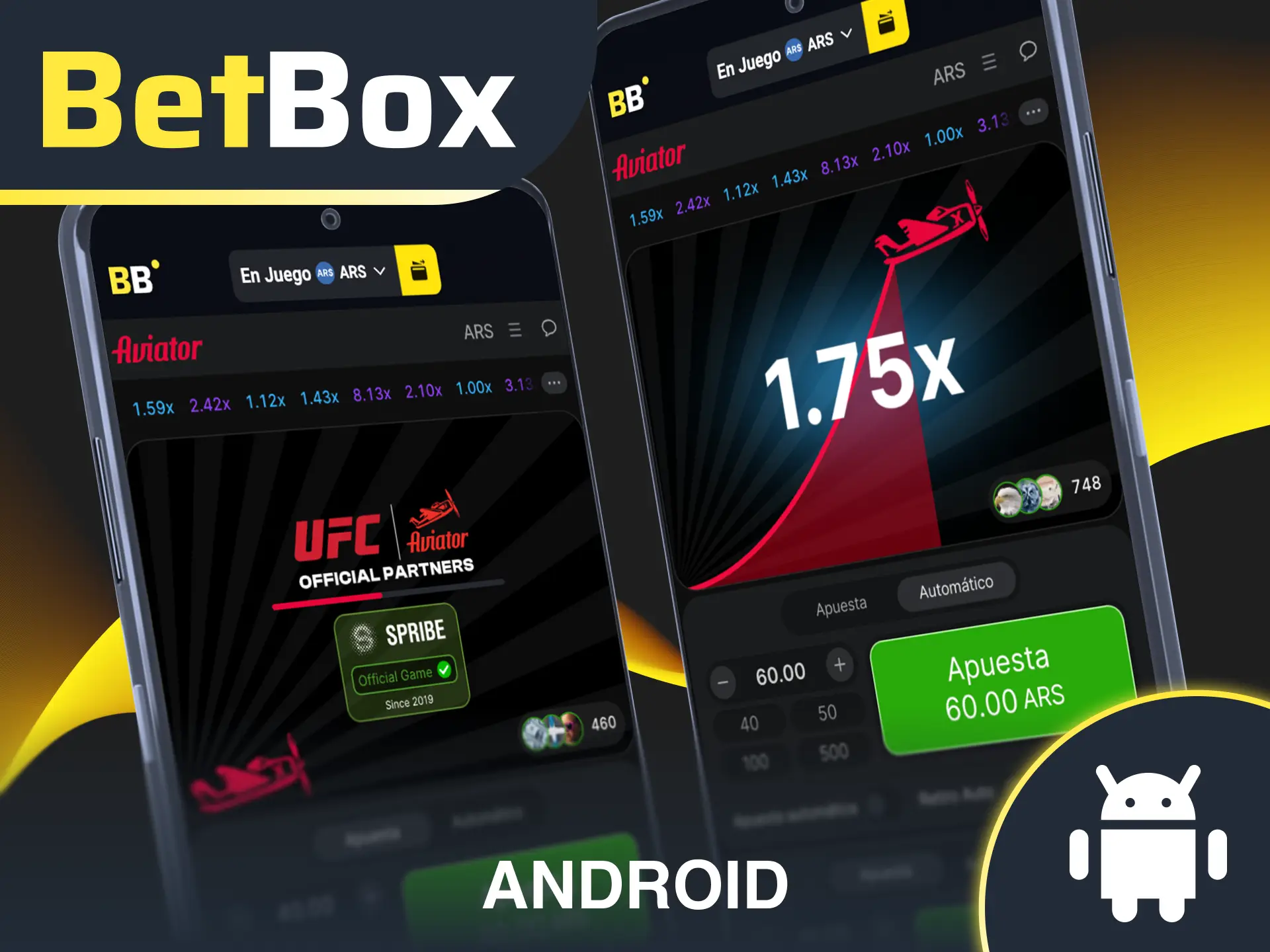 Descargá e instalá la app de Android para jugar Aviator en Betbox.