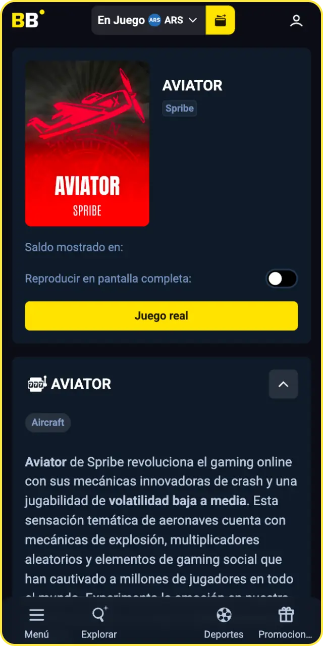 Selecciona una cantidad para apostar según la guía oficial de Betbox Aviator.