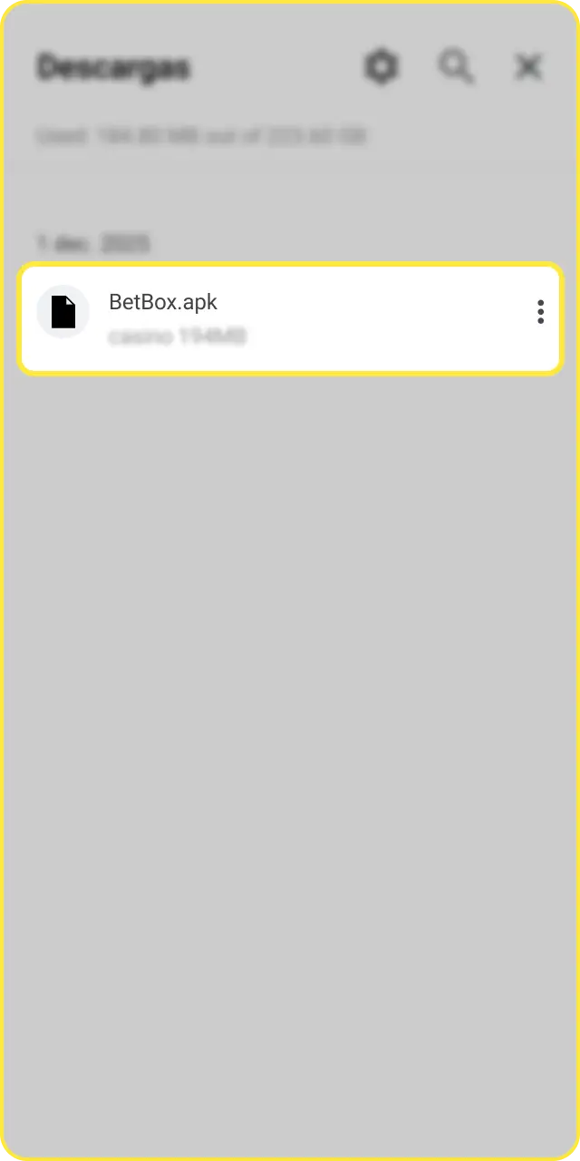 Obtené el instalador móvil y comenzá a descargar el archivo para la app de Betbox.
