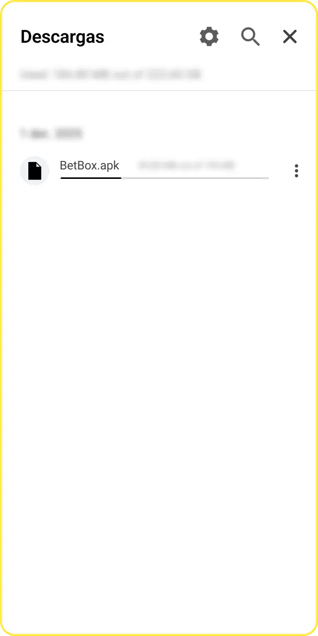Habilitá los permisos desconocidos para instalar la aplicación de la app de Betbox.