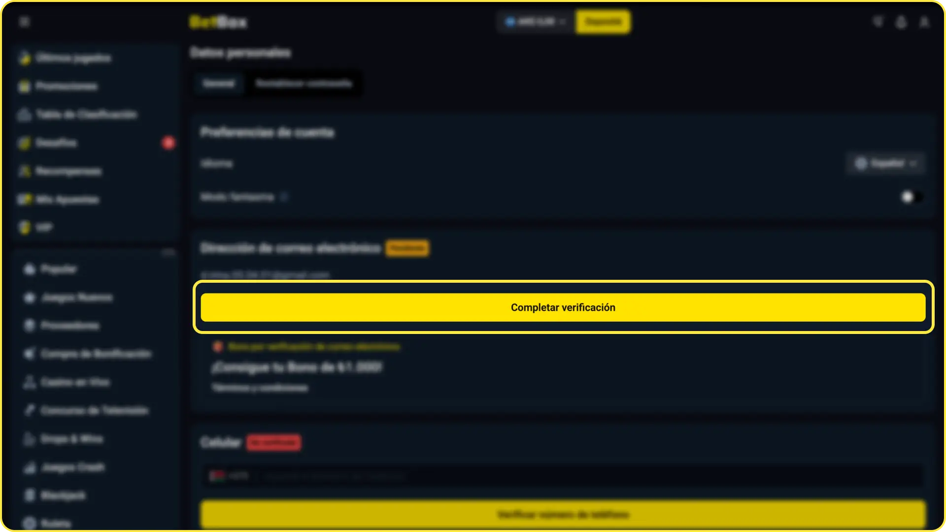 Subí tu documentación oficial para verificar la identidad al apostar en MMA en Betbox.