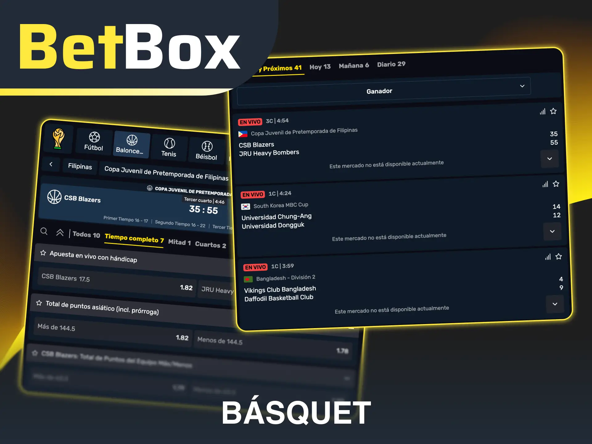 Pronosticá los resultados de básquet usando los tipos de apuestas deportivas en Betbox.