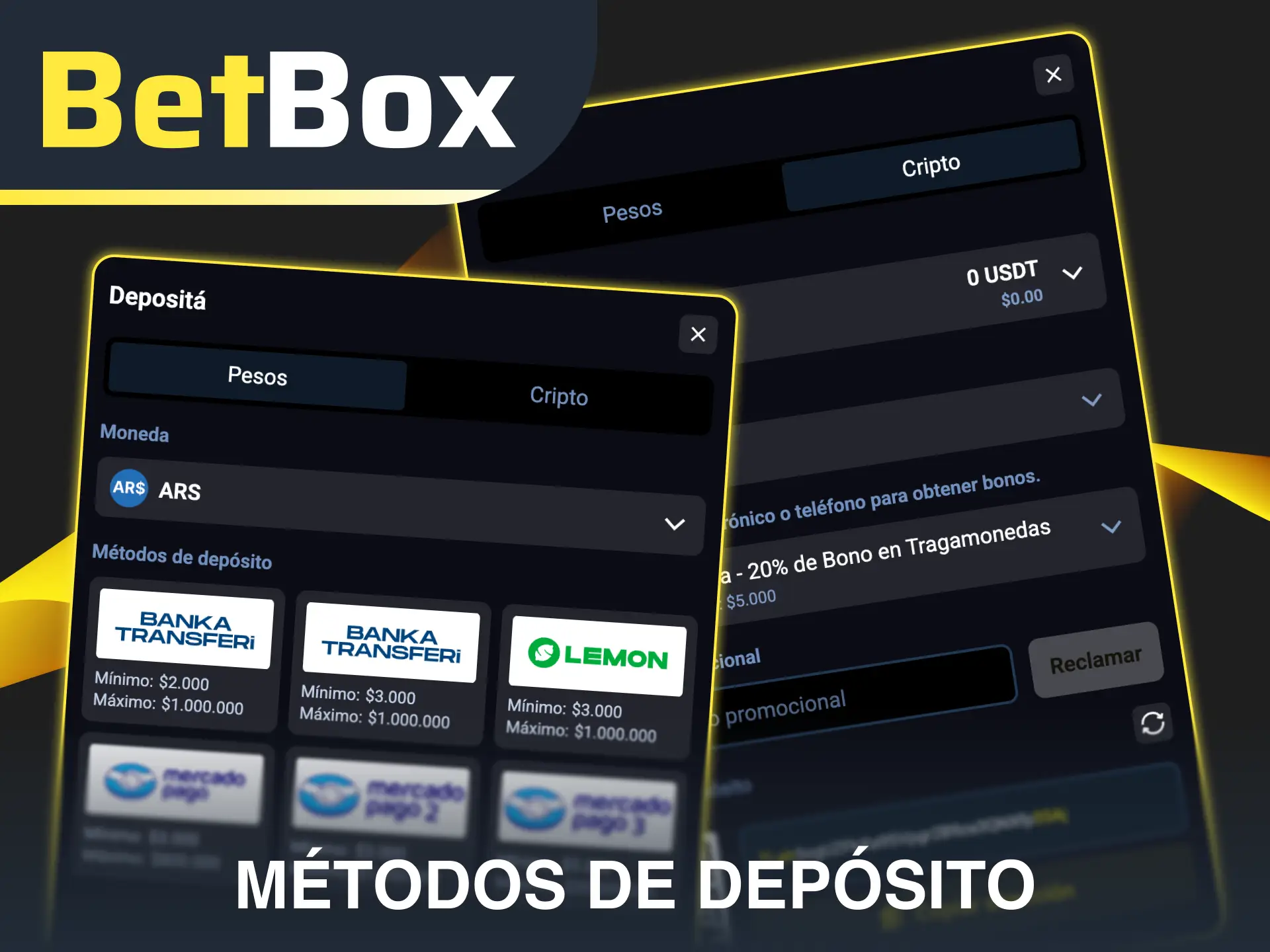 Conocé los mejores métodos de depósito en Betbox para cargar saldo seguro.
