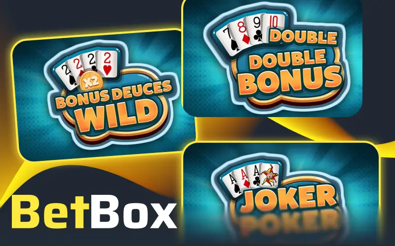 Armá tu mejor mano en poker de video en la sección de casino online en Betbox.