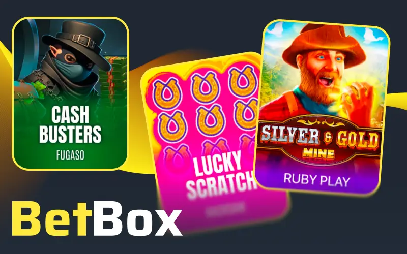 Probá las raspaditas de la suerte en la sección de casino online en Betbox.