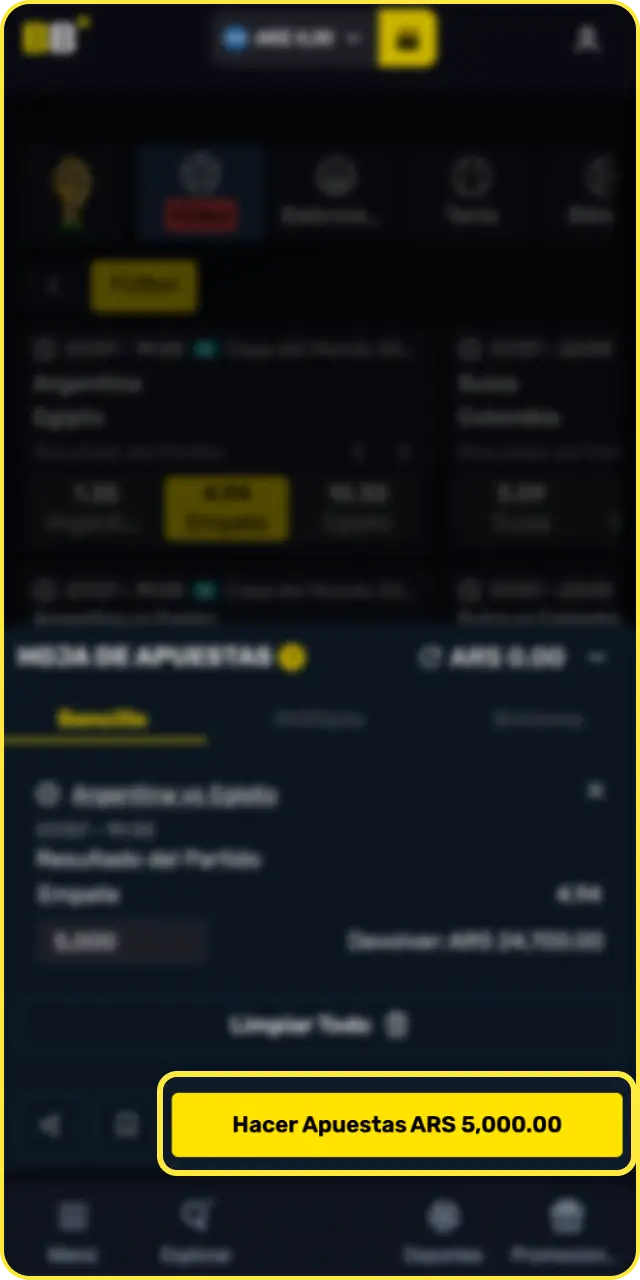Confirmá la apuesta final para completar el proceso de cómo realizar tu primera apuesta en Betbox.