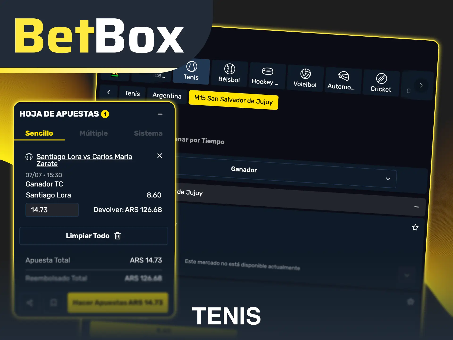 Ganá dinero con el tenis aprovechando los tipos de apuestas deportivas en Betbox.