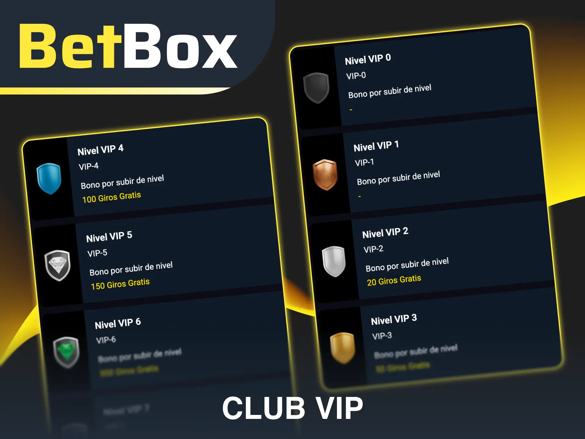 Sumate al club VIP de Betbox para recibir beneficios y recompensas exclusivas.
