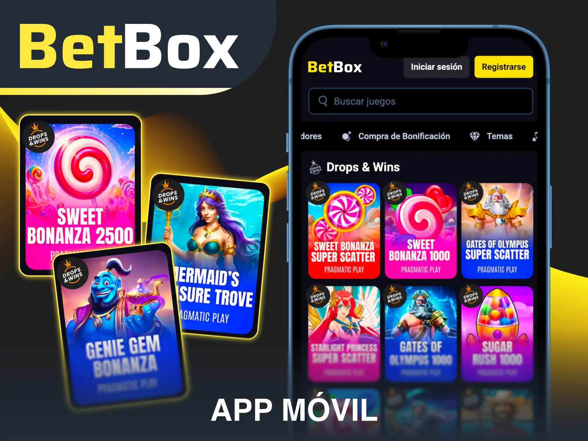 Jugá tragamonedas desde la app móvil de Betbox en cualquier lugar de Argentina.
